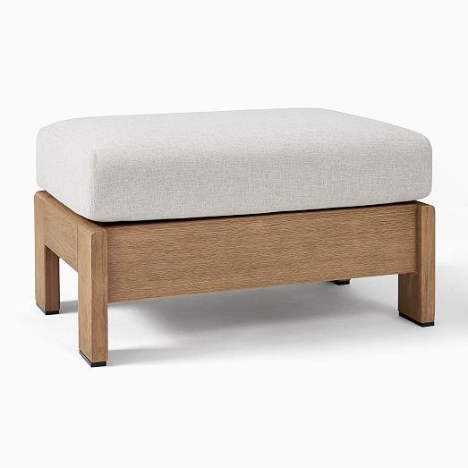Porto Outdoor Ottoman | West Elm