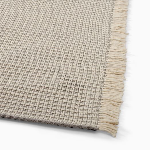 Mini Grid Fringe Rug West Elm