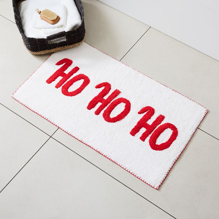 Ho Ho Ho Tufted Bath Mat West Elm