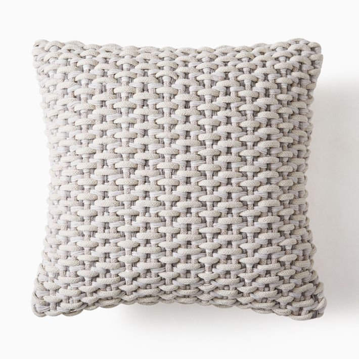 Basketweave Indoor/Outdoor Pillow West Elm
