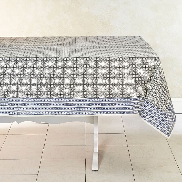 Artisan BlockPrint Cotton Tablecloth West Elm