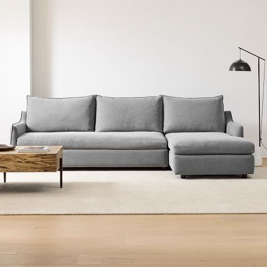 Easton 2 Piece Chaise Sectional | Sofa With Chaise | West Elm