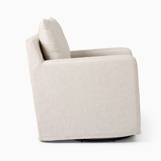 Merritt Slipcover Swivel Glider West Elm