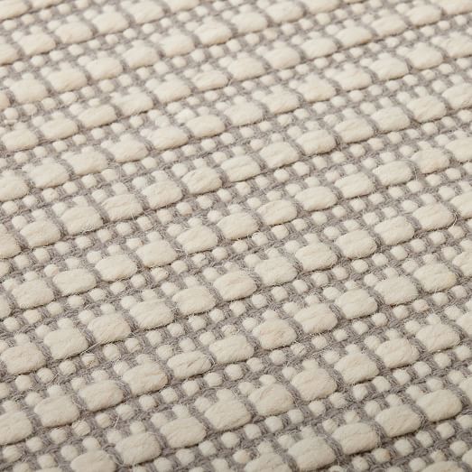 Mini Grid Fringe Rug West Elm