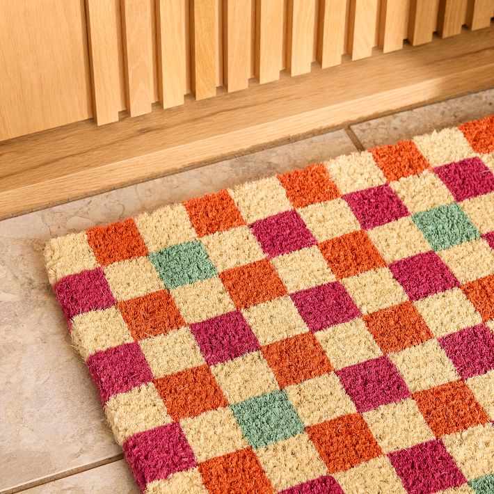 Checkerboard Doormat West Elm