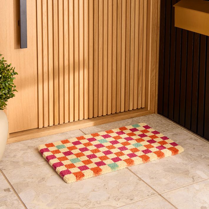 Checkerboard Doormat West Elm
