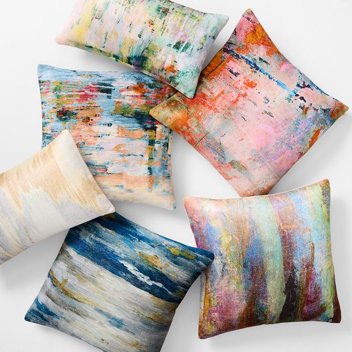 Velvet Art Pillow Cover | West Elm