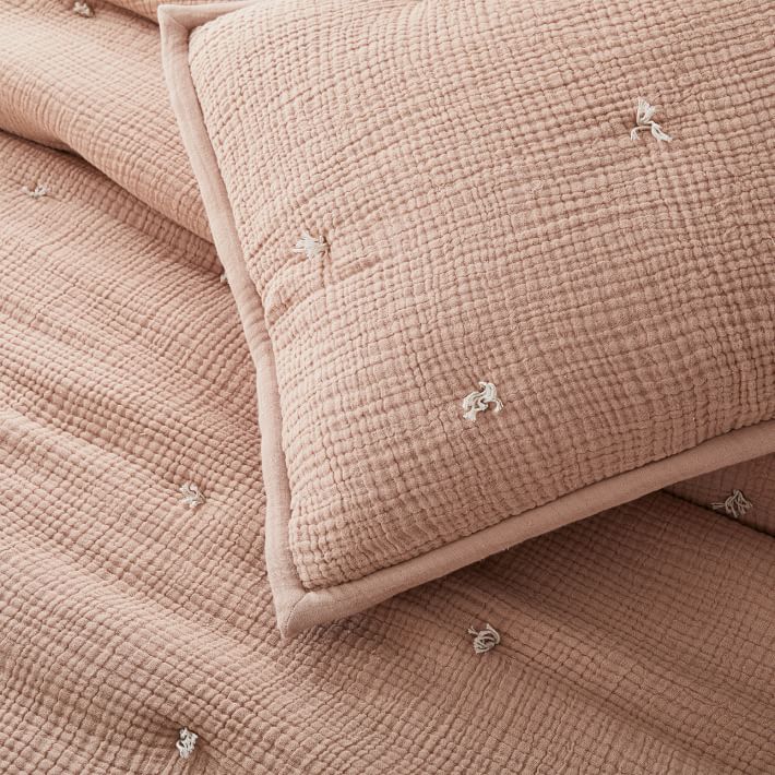 Dreamy Gauze Cotton Quilt & Shams West Elm