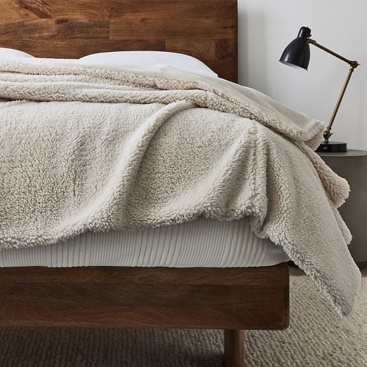 Sherpa Bed Blanket West Elm
