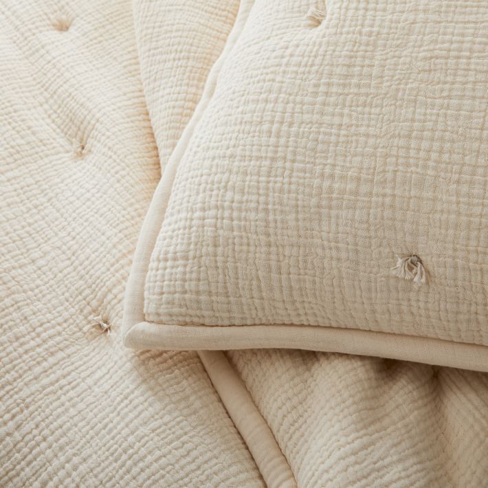 Dreamy Gauze Cotton Quilt & Shams West Elm