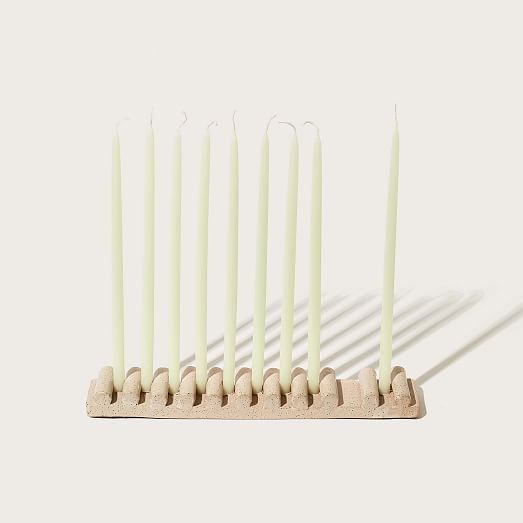 Sin Stacked Stoneware Menorah West Elm
