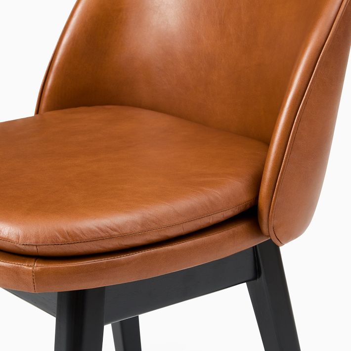 Wayne Leather Side Dining Chair | West Elm