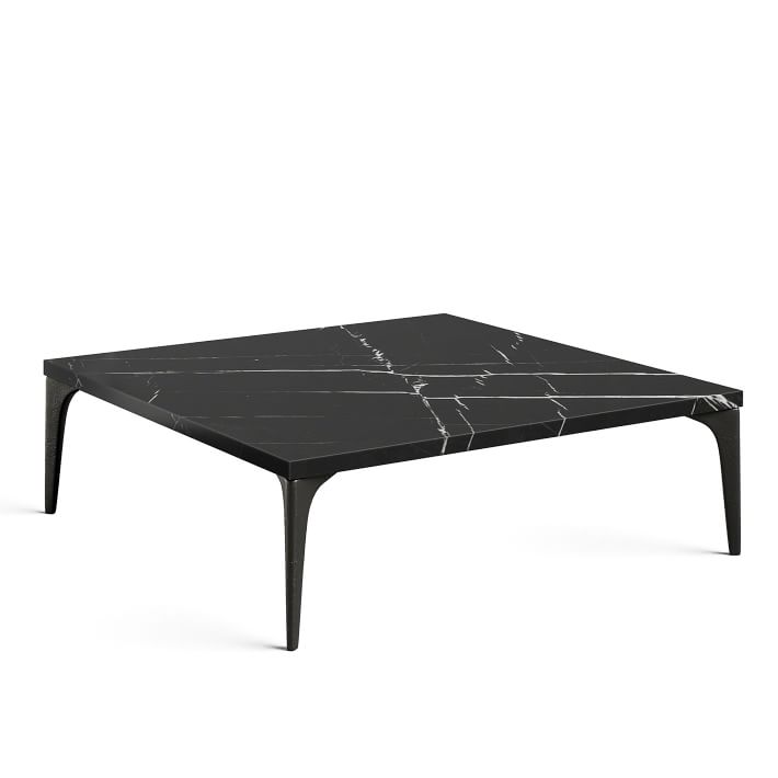 Black Marble Square Coffee Table West Elm