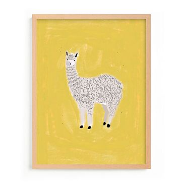 alpaca framed picture