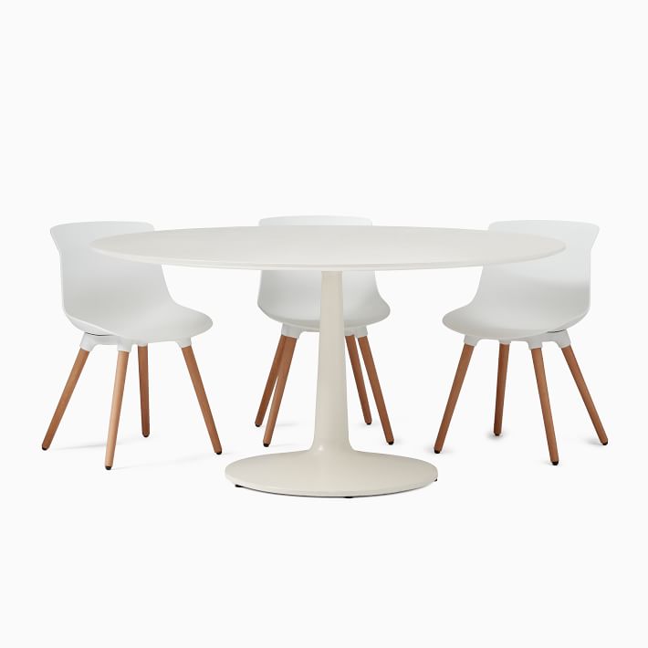 Liv Round Lacquer Dining Table (44", 60") West Elm