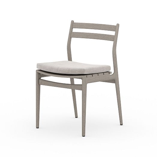 Teak Wood LowBack Outdoor Dining Chair West Elm
