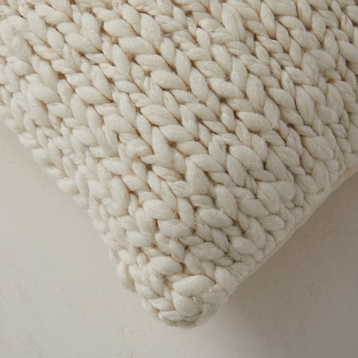 Wool Knit Pillow Cover West Elm