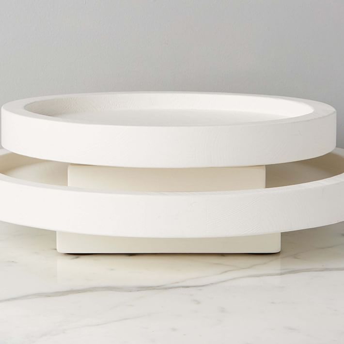 Bianca Wood Nesting Lazy Susan West Elm