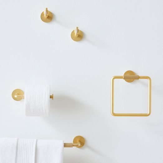 Knurled Bath Hardware West Elm