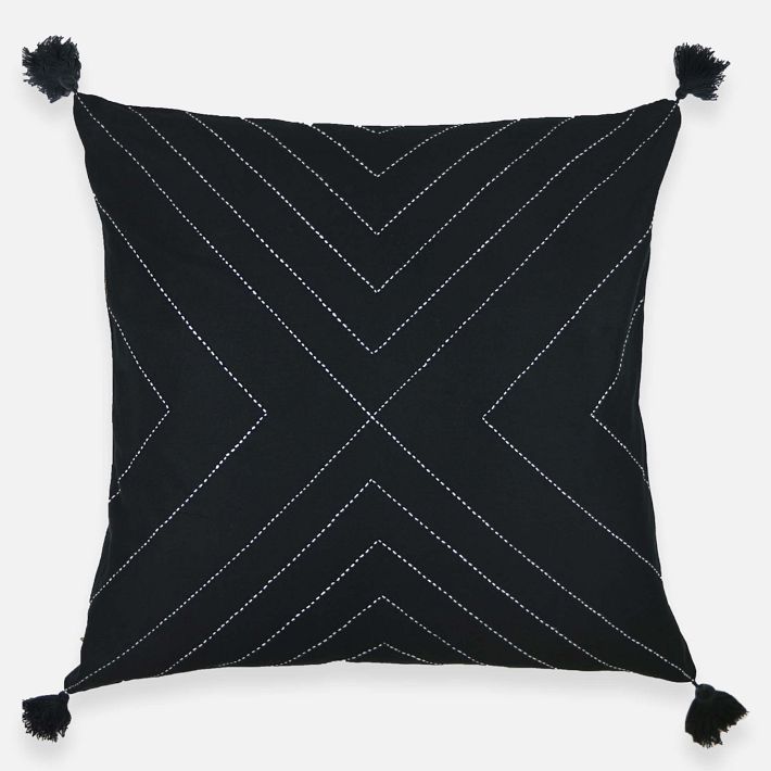 Anchal Project Geometric Stitch Throw Pillow | West Elm