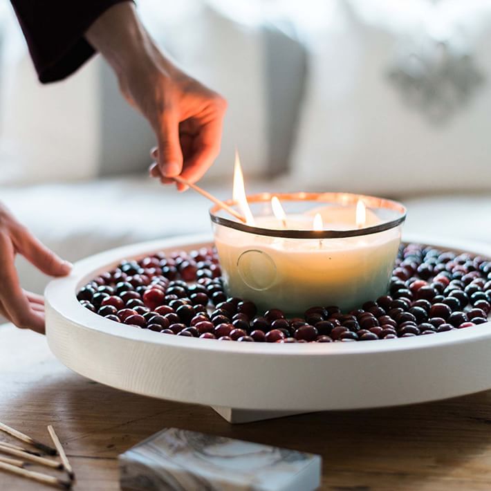 Bianca Wood Nesting Lazy Susan West Elm