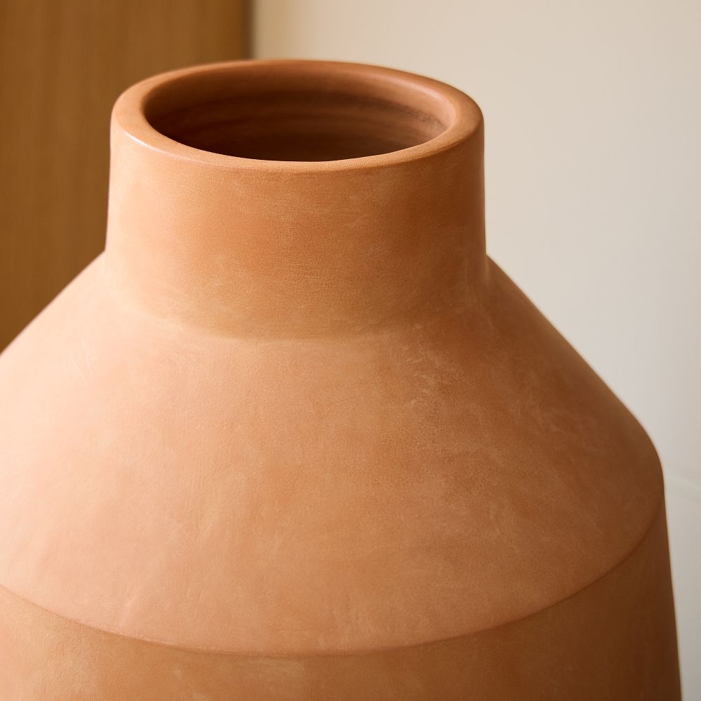 View of Oversized Terracotta Vases | West Elm
