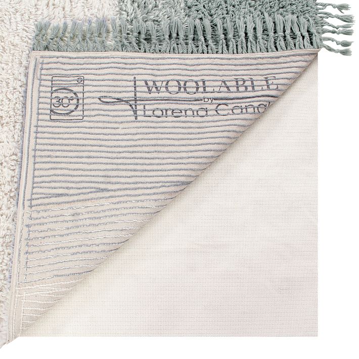 Into The Blue Washable Wool Rug West Elm