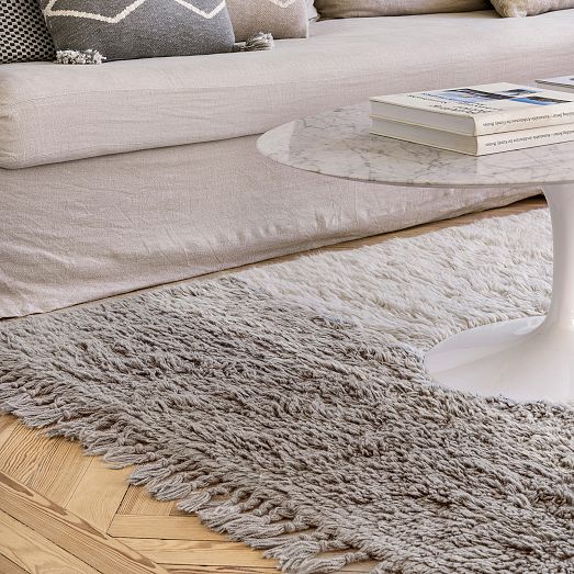 Into The Blue Washable Wool Rug West Elm