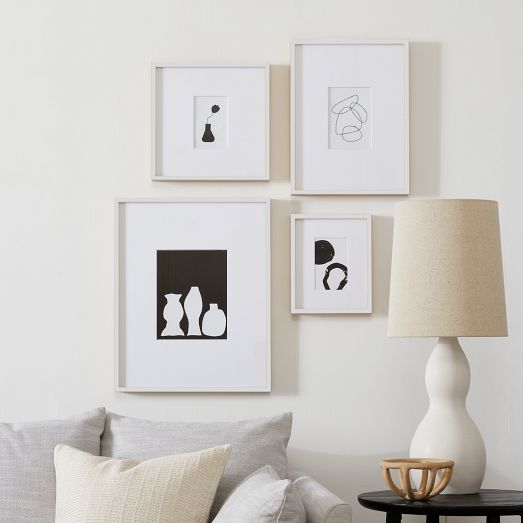 MultiMat Wood Gallery Frames White West Elm