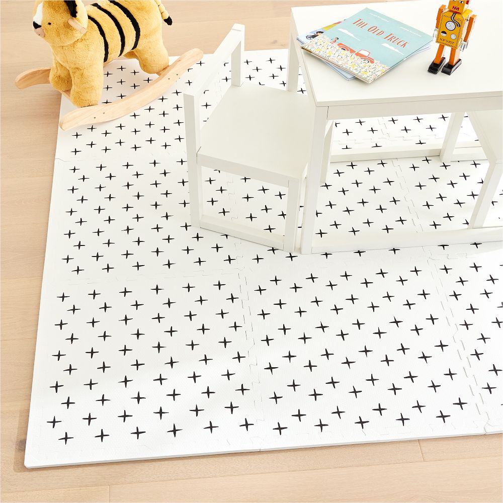 Foam Tile Play Mat Black & White West Elm