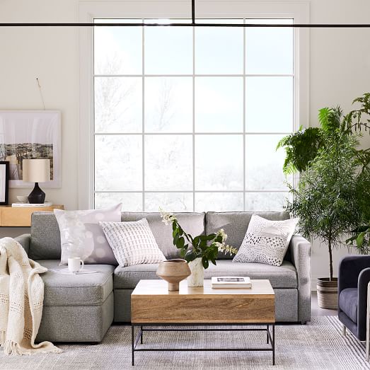 Abstract Woodland Landscape Pillow Cover West Elm