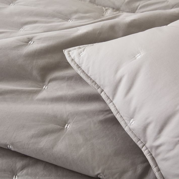 Washed Cotton Percale Quilt & Shams West Elm