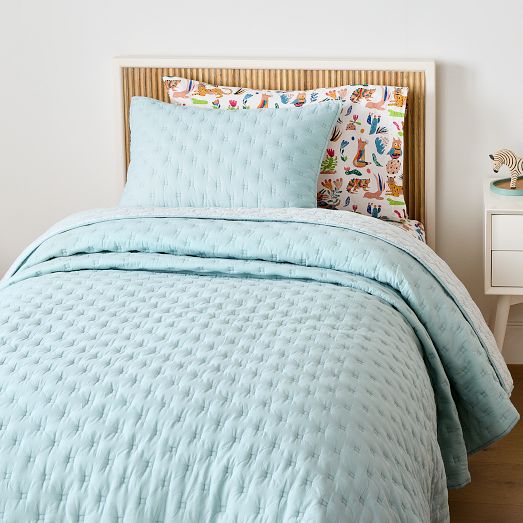 Square Stitch Quilt & Shams | West Elm