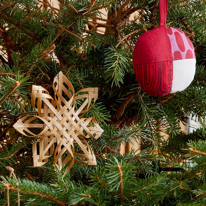 Marimekko Woven Ornaments - Set of 4 | West Elm