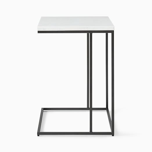 Streamline Wide CSide Table (26") Marble West Elm