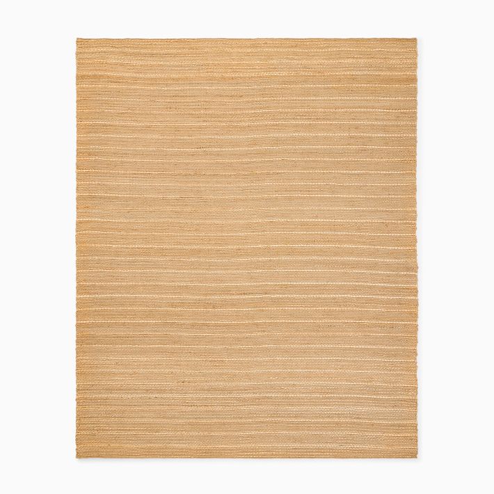 Textured Stripe Jute Rug West Elm