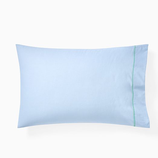 Soft Cotton Percale Pillowcase Set West Elm