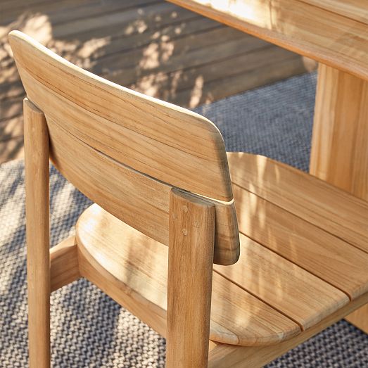 Anton Outdoor Teak Dining Chair (Set of 2) West Elm