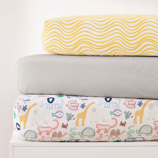 Animals Crib Fitted Sheet Bundle West Elm