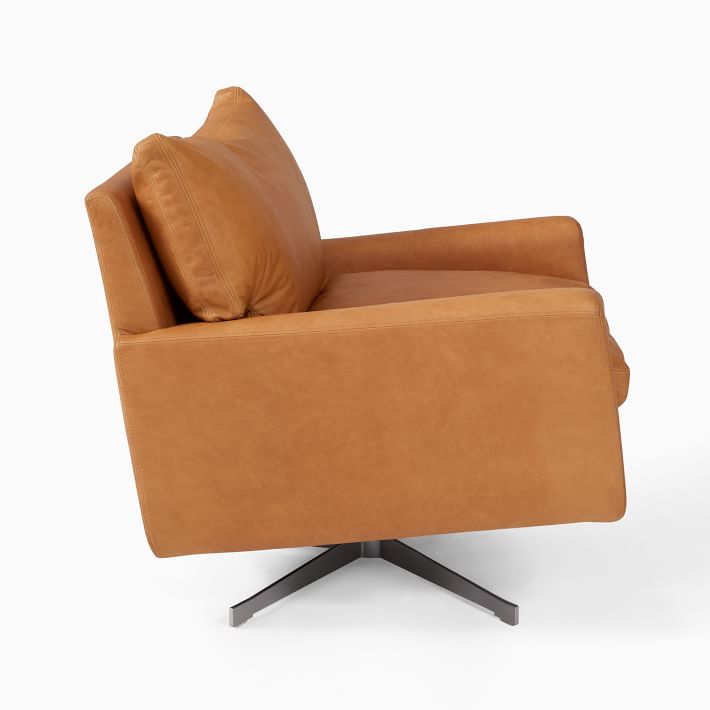Nelson Leather Swivel Chair West Elm