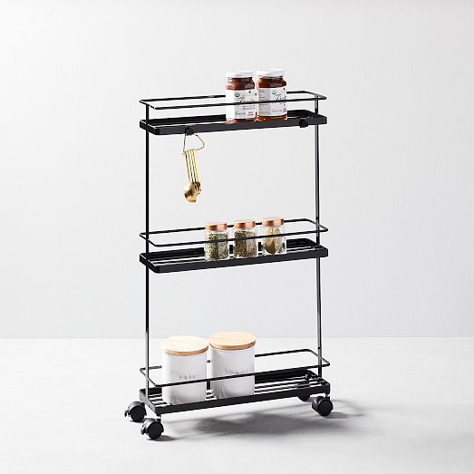 Yamazaki Slim Rolling Storage Cart | West Elm
