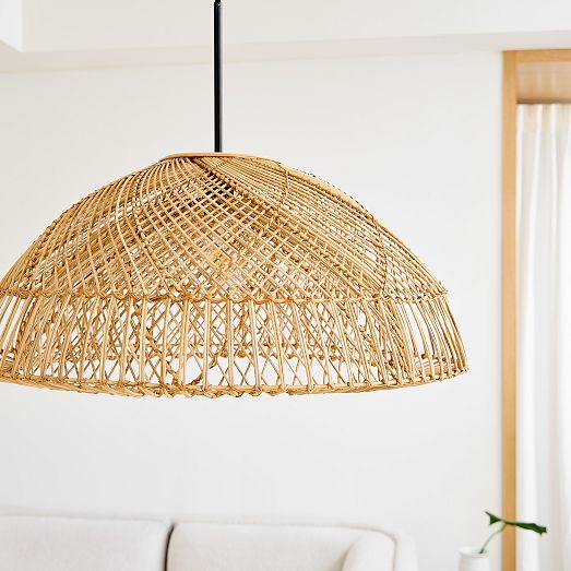 Wicker Dome Pendant (28