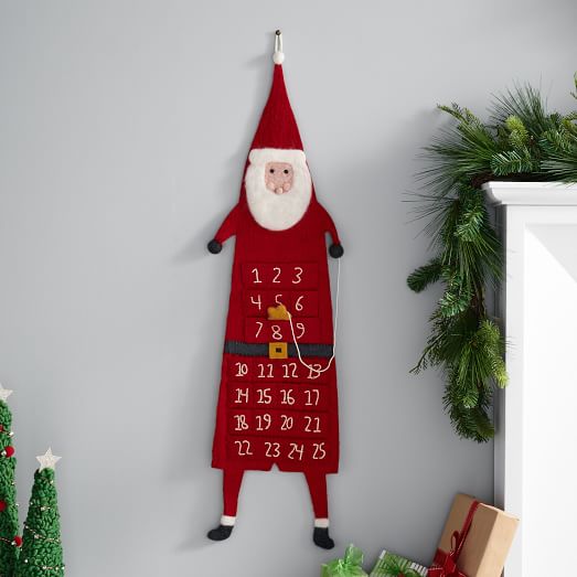 Felt Santa Advent Calendar West Elm