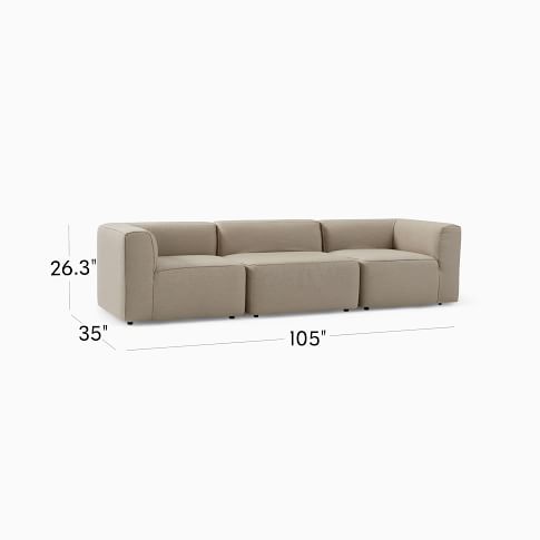 Remi Outdoor 3-Piece Sofa | West Elm