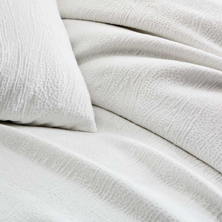 Silky TENCEL™ & Cotton Matelasse Duvet Cover & Shams West Elm