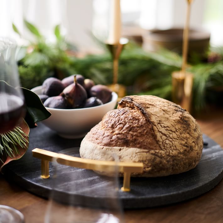 Brass & Black Marble Cheese Boards West Elm