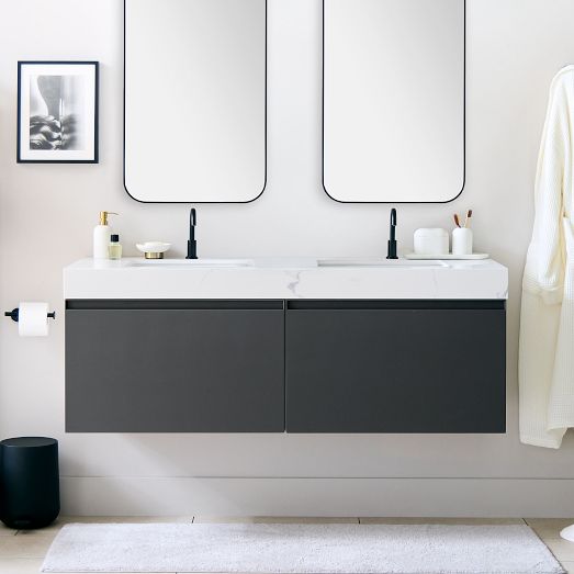 Baylor Floating Double Bathroom Vanity (48"72") West Elm
