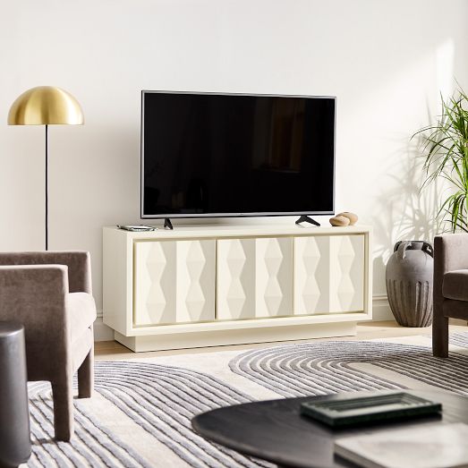 Carved Pattern Media Console (60"80") West Elm