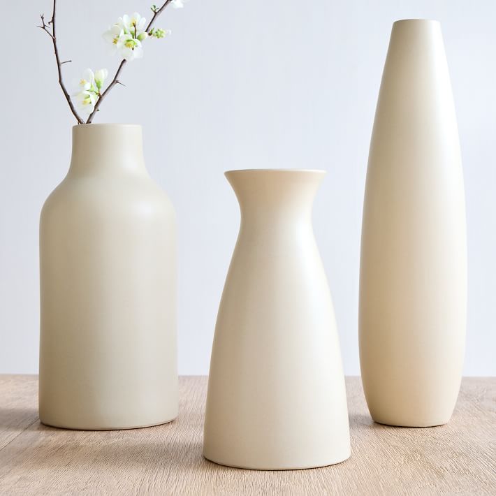 Pure Sand Ceramic Vases West Elm