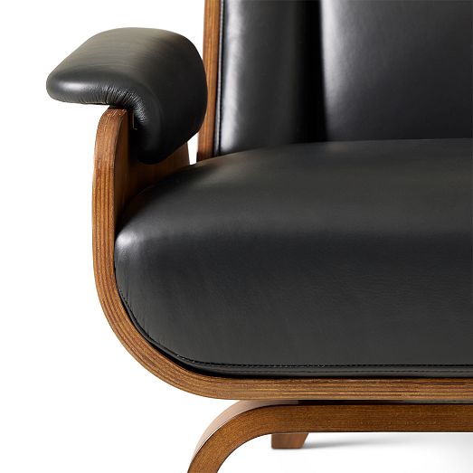 Paulo Bent Ply Leather Chair West Elm